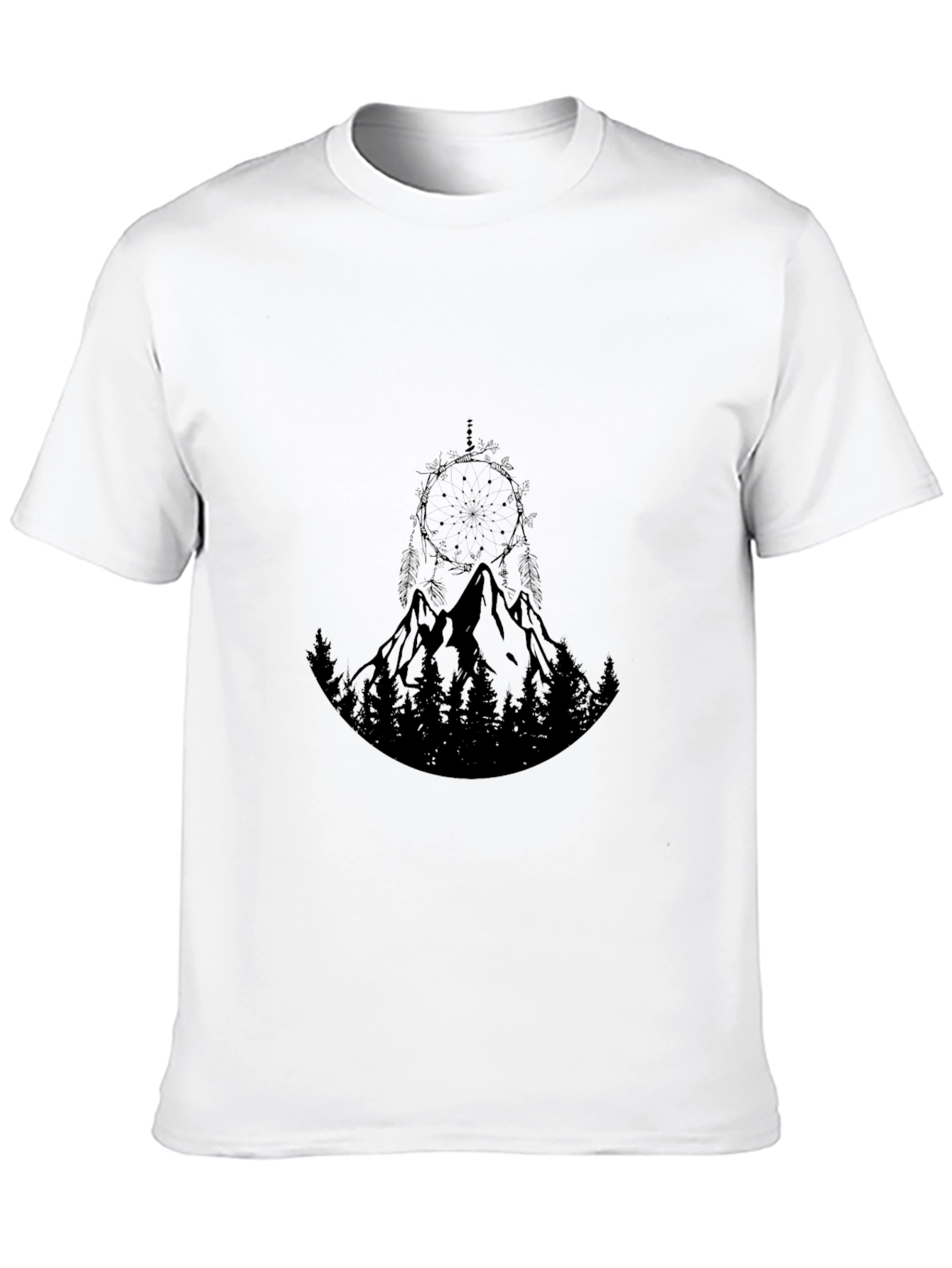 Mountain Dreamcatcher Graphic Black Tee