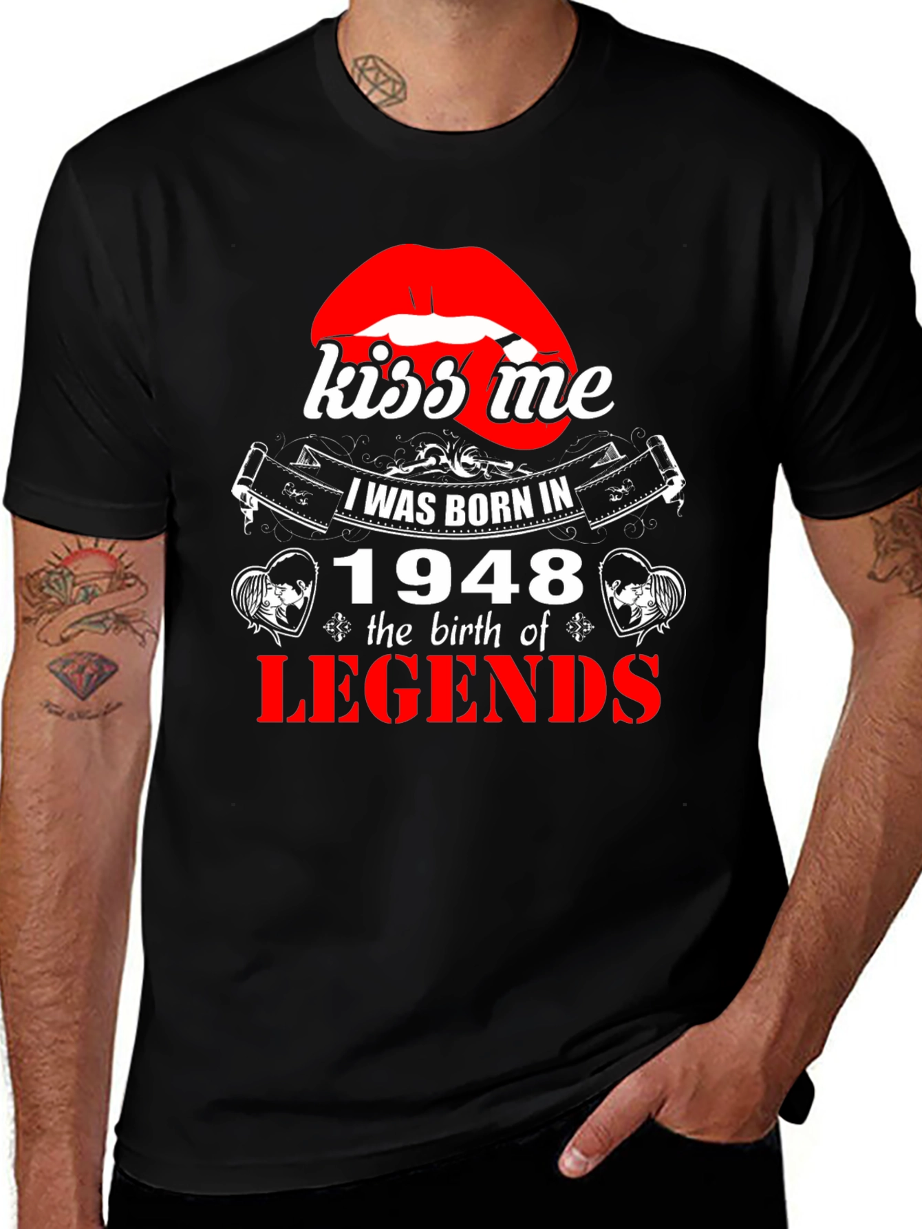 Kiss Me I Was Born In 1948 T-Shirt