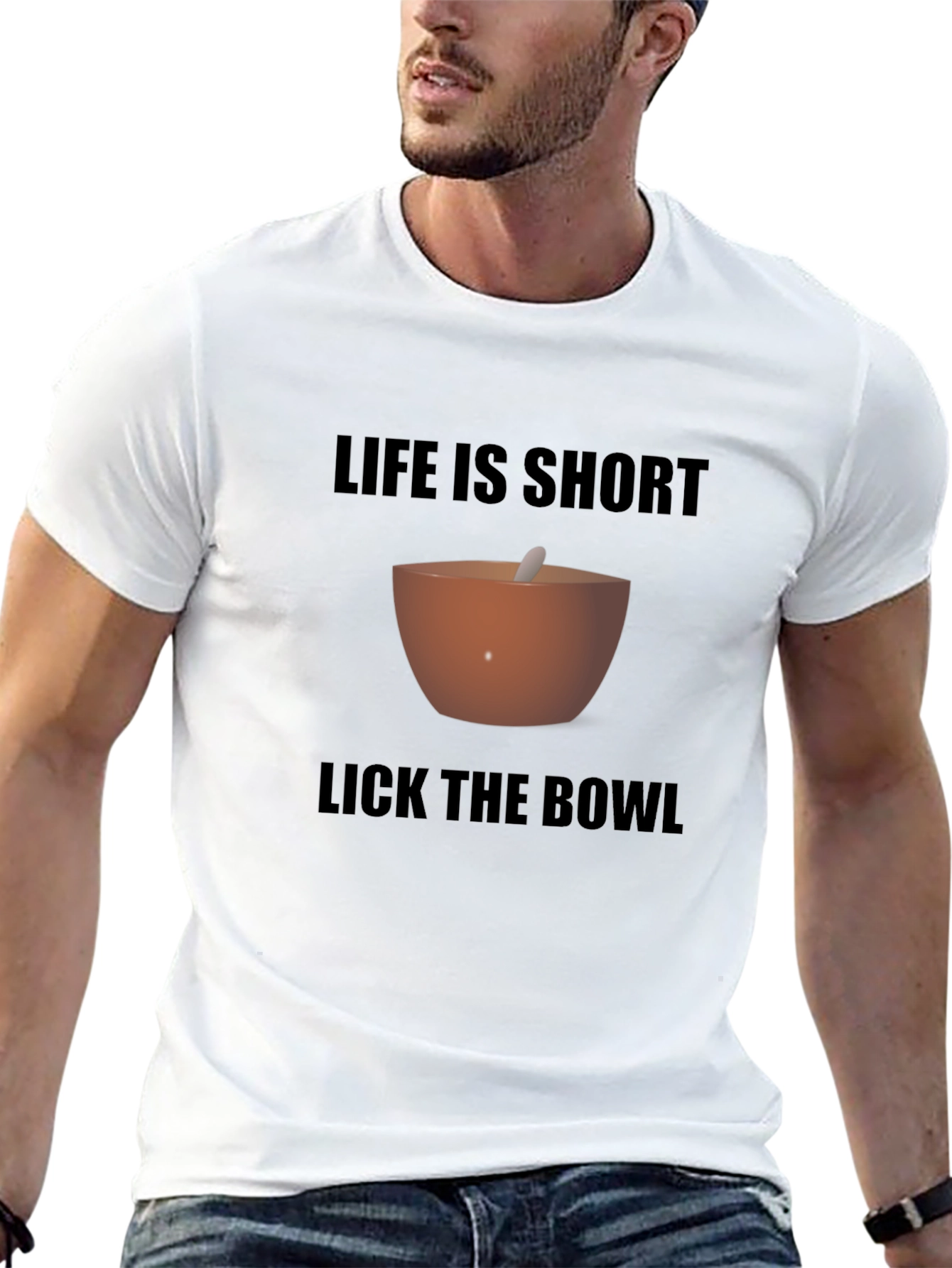Life is Short Lick the Bowl Graphic Tee