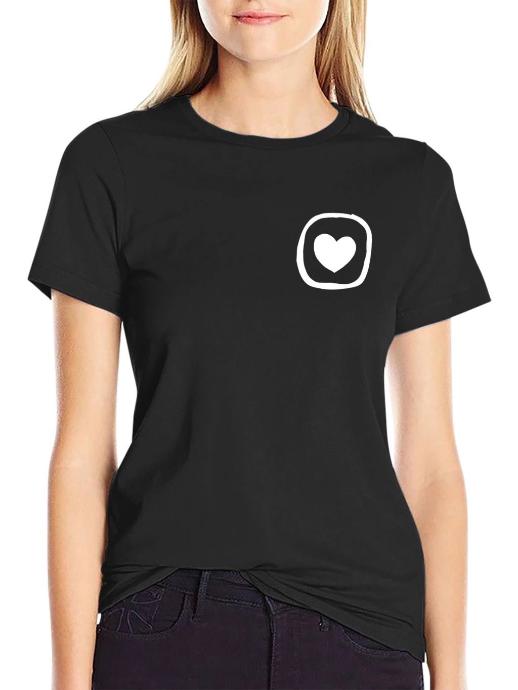 Heart Emblem T-Shirt - Modern Minimalist Design