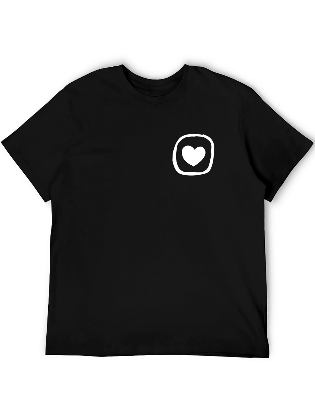Heart Emblem T-Shirt - Modern Minimalist Design