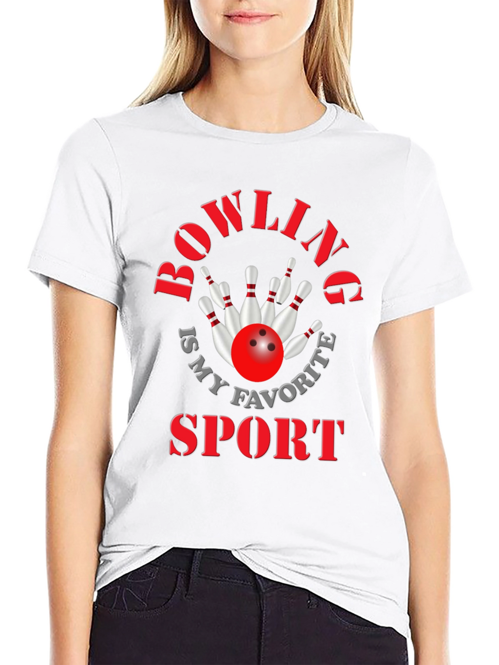 Bowling Is My Favorite Sport Graphic Tee