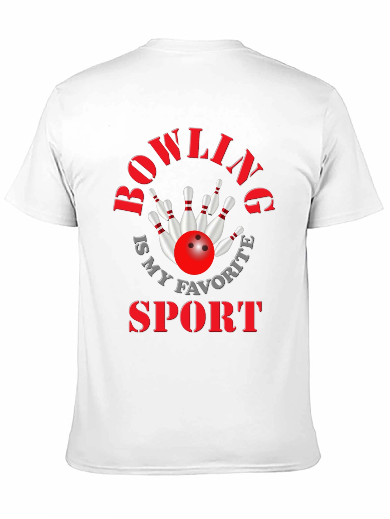 Bowling Is My Favorite Sport Graphic Tee