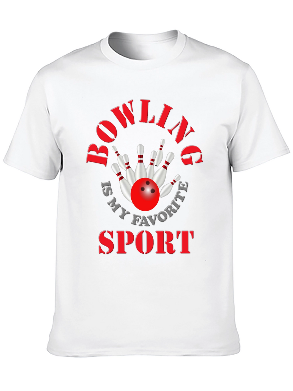 Bowling Is My Favorite Sport Graphic Tee
