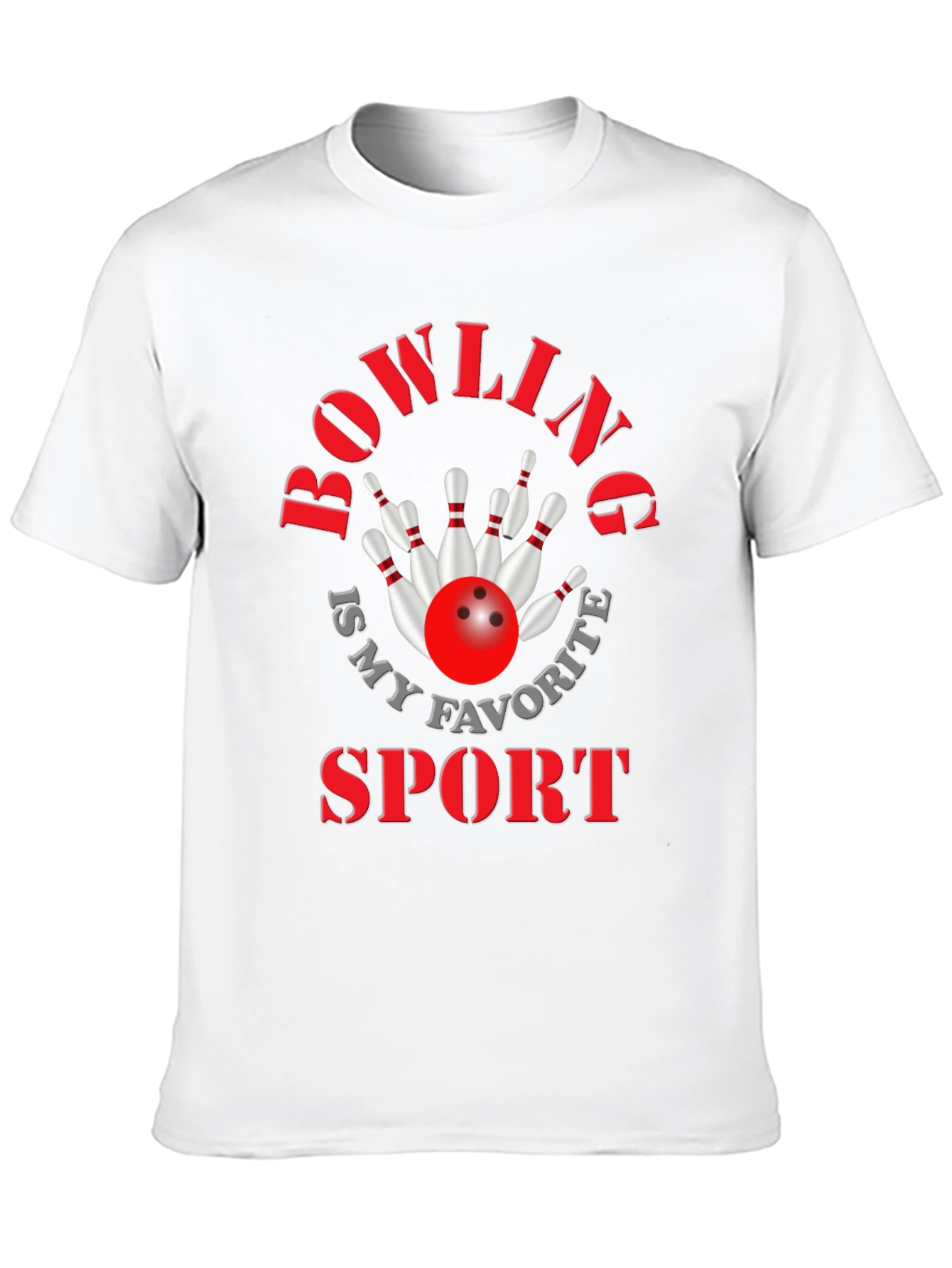 Bowling Is My Favorite Sport Graphic Tee
