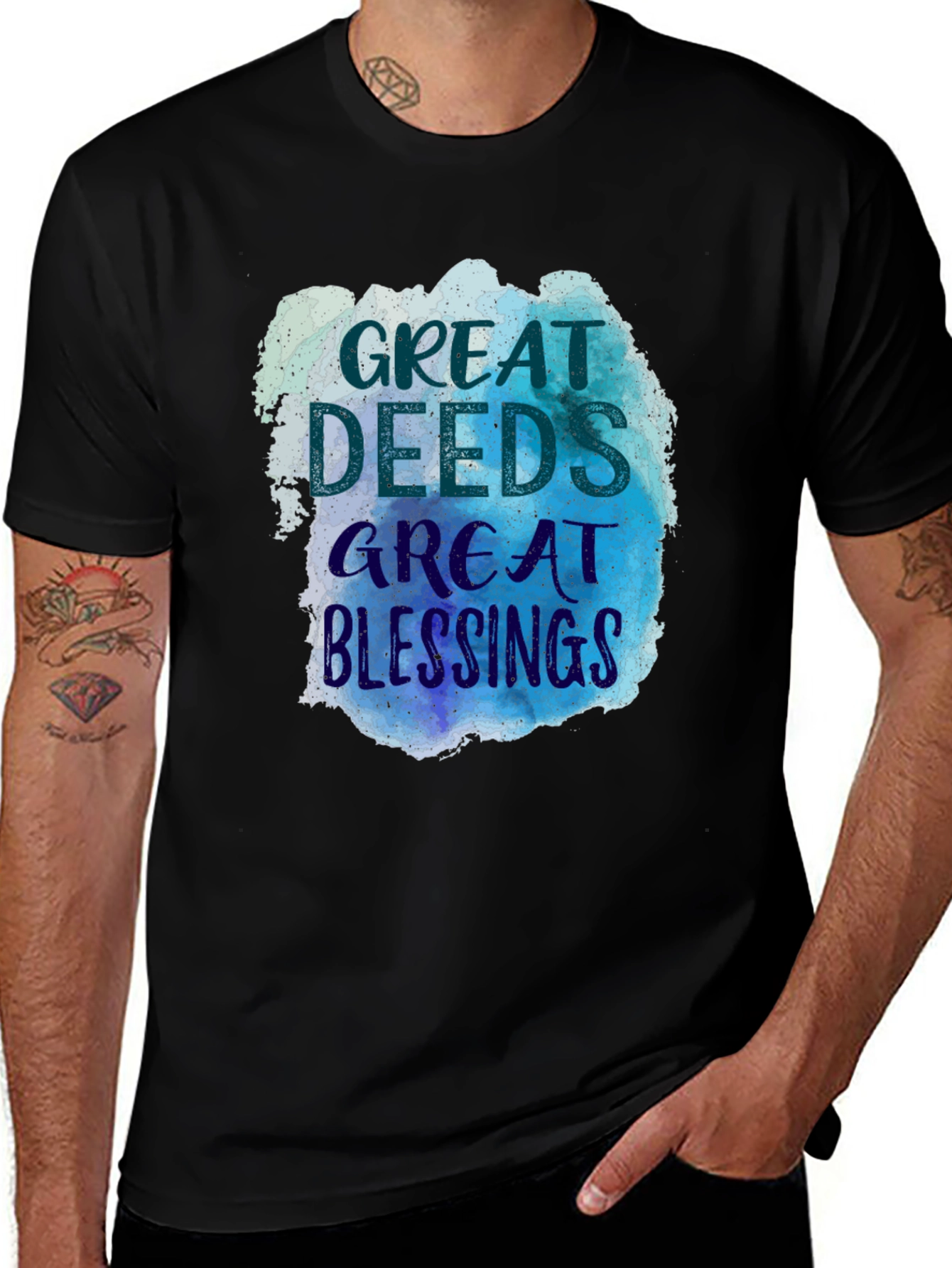 Great Deeds Great Blessings Graphic T-Shirt
