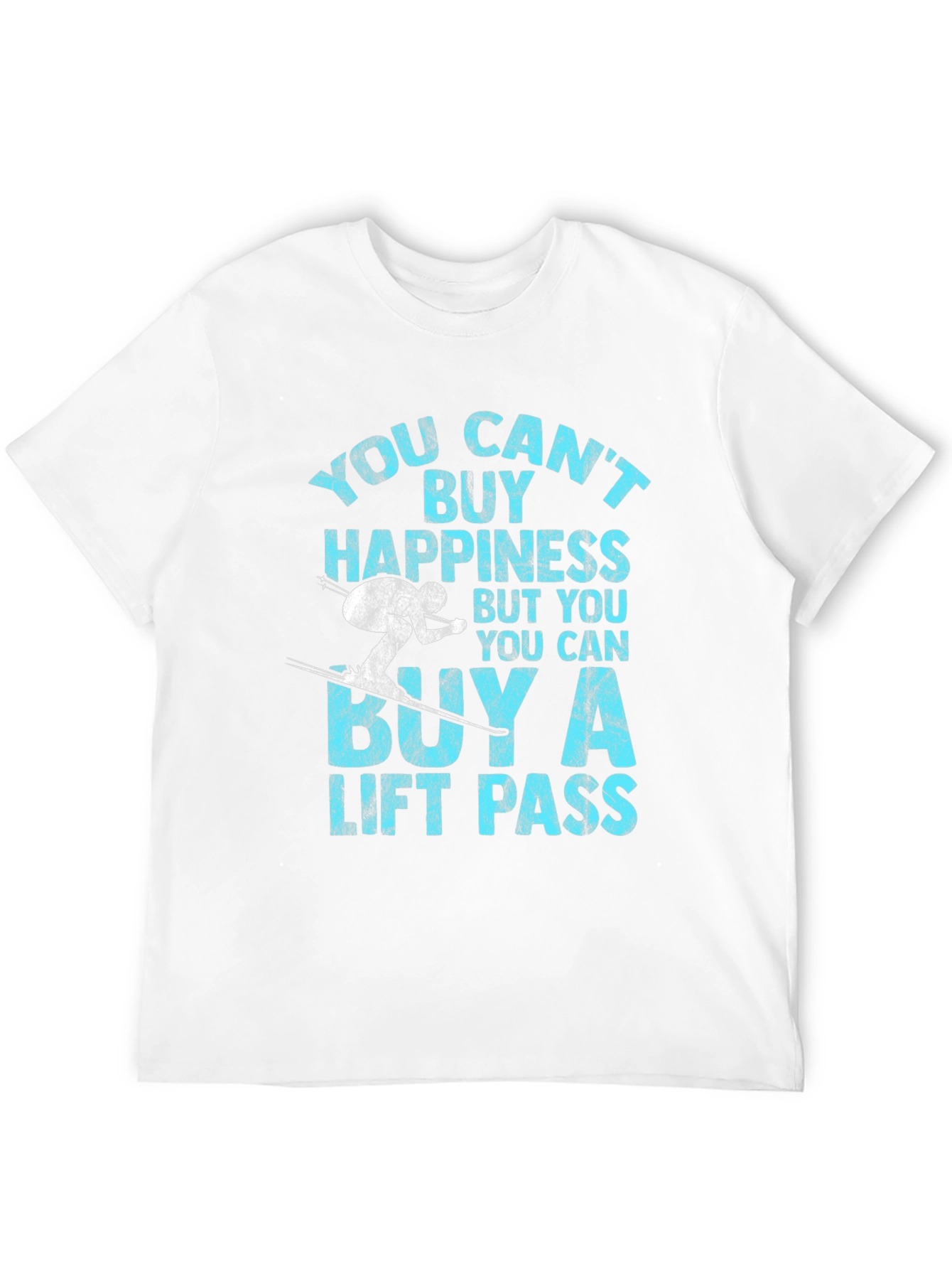 Skiing Lift Pass Happiness T-Shirt