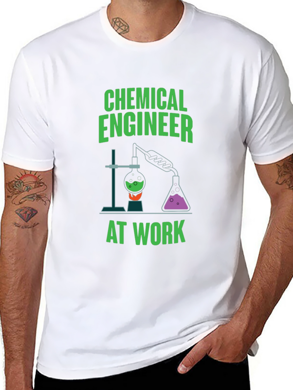 Chemical Engineer at Work Graphic T-Shirt