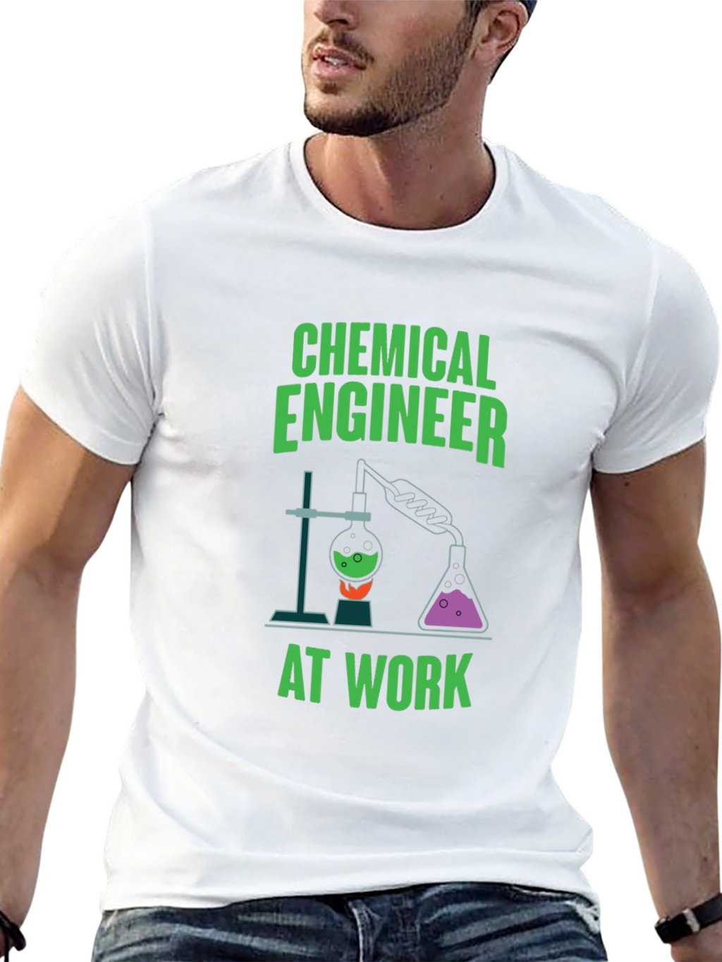 Chemical Engineer at Work Graphic T-Shirt