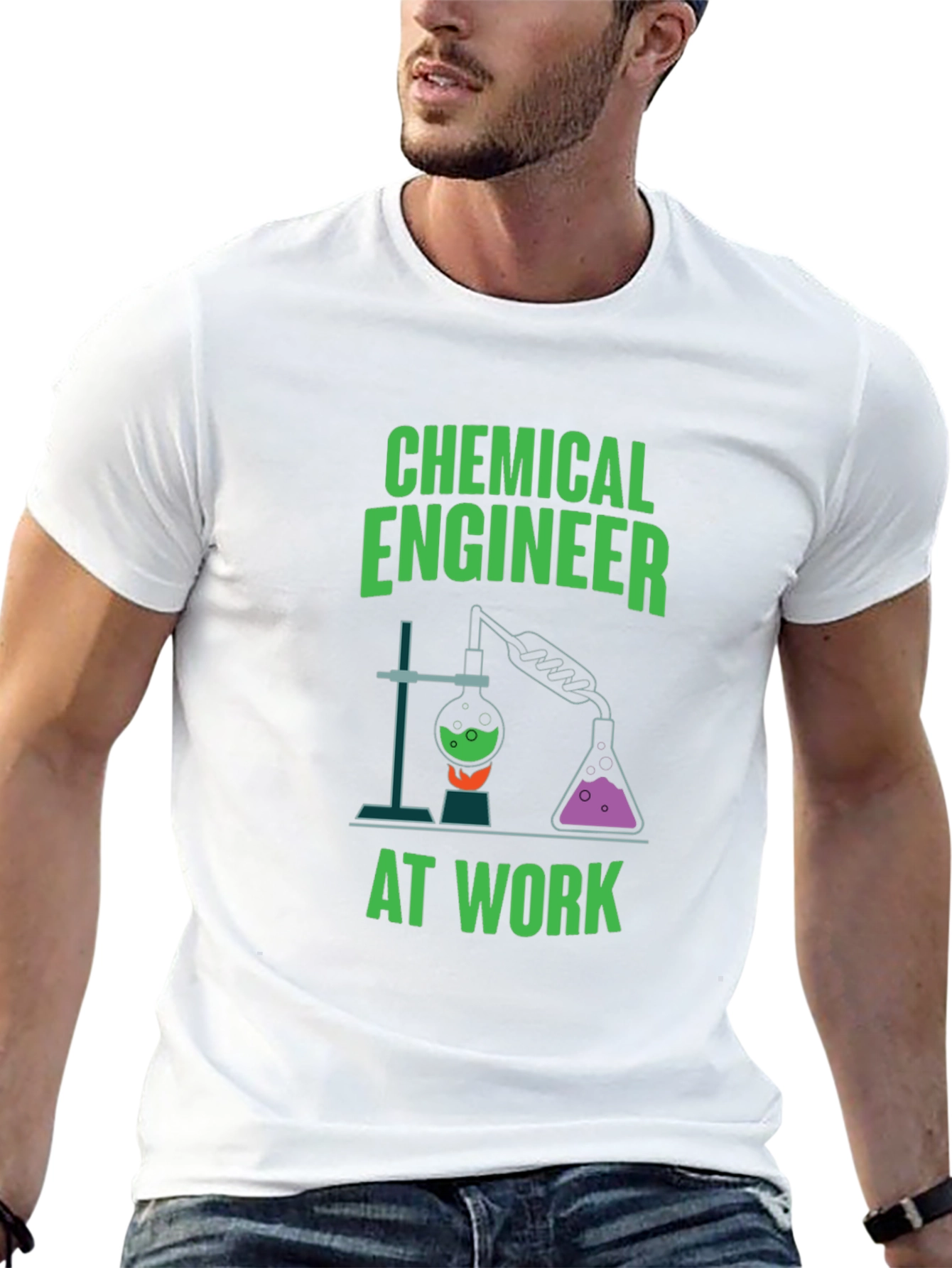 Chemical Engineer at Work Graphic T-Shirt