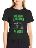 Chemical Engineer at Work Graphic T-Shirt