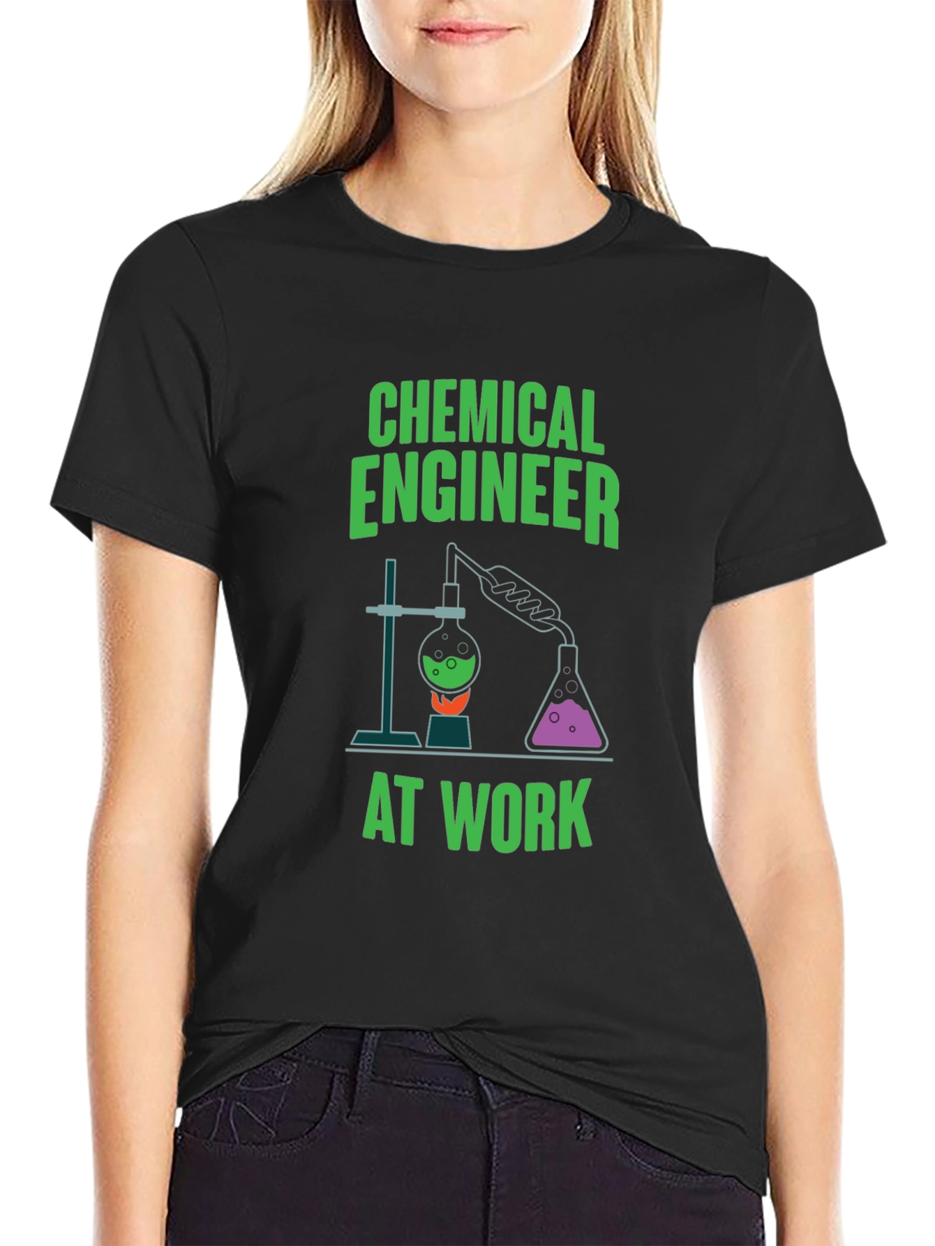 Chemical Engineer at Work Graphic T-Shirt