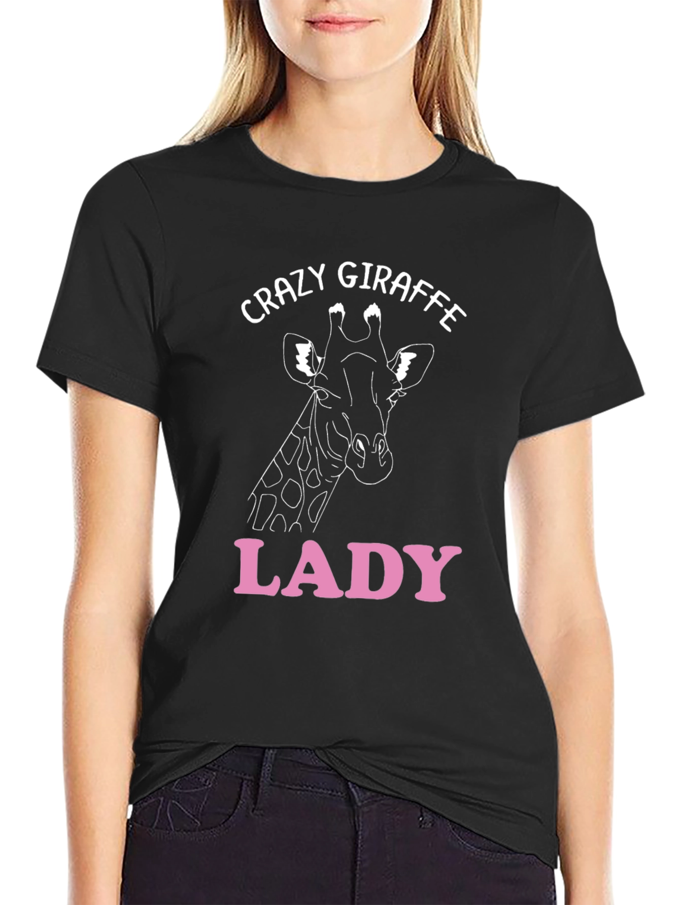 Crazy Giraffe Lady T-Shirt