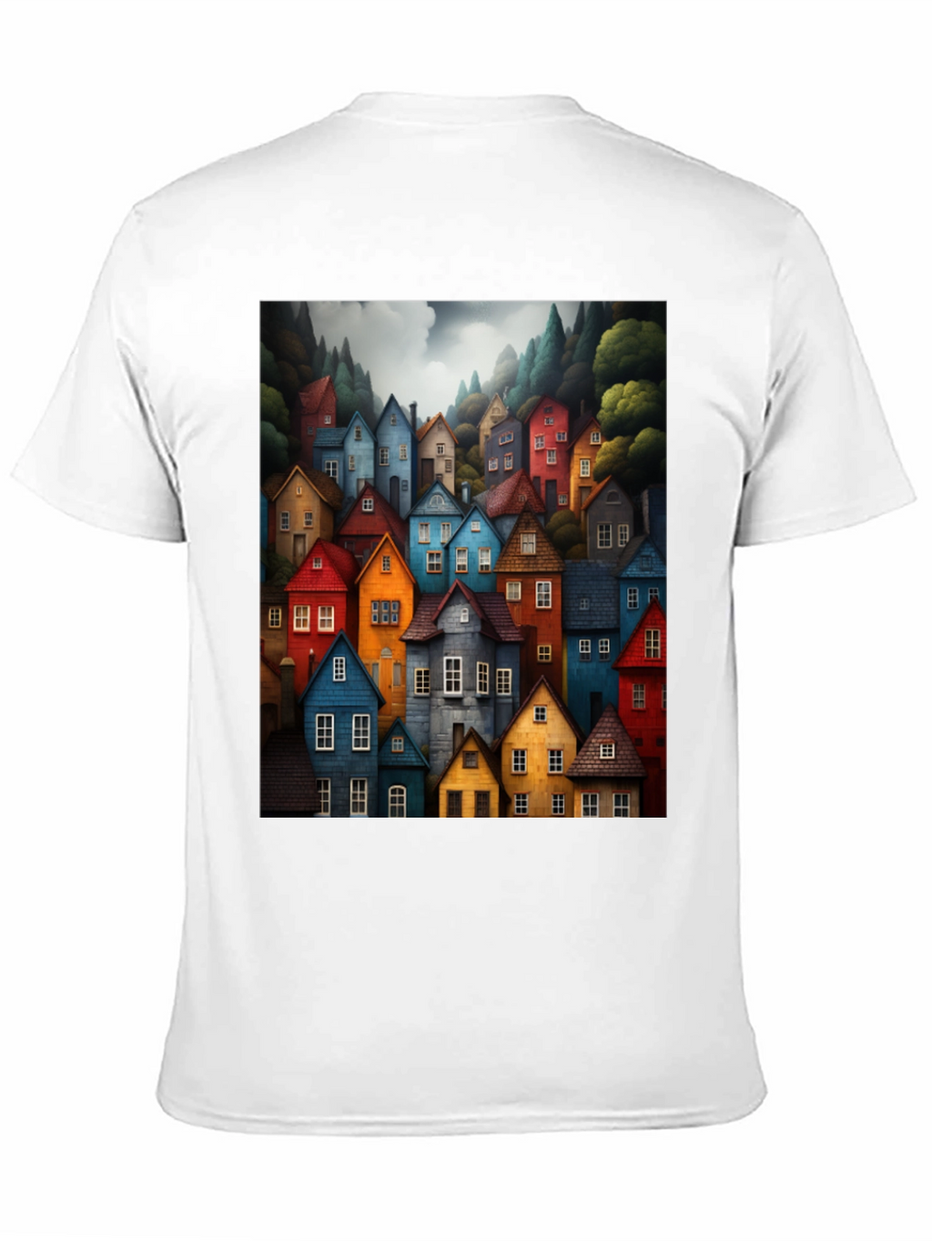 Colorful Village Graphic Tee