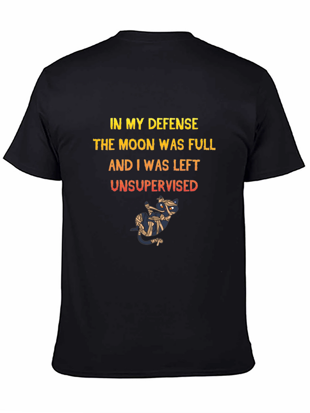 Funny Halloween Cat Mummy T-Shirt