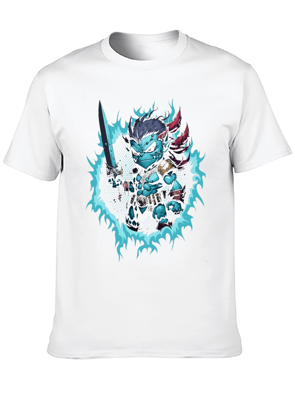 Fantasy Warrior Graphic Tee - Black