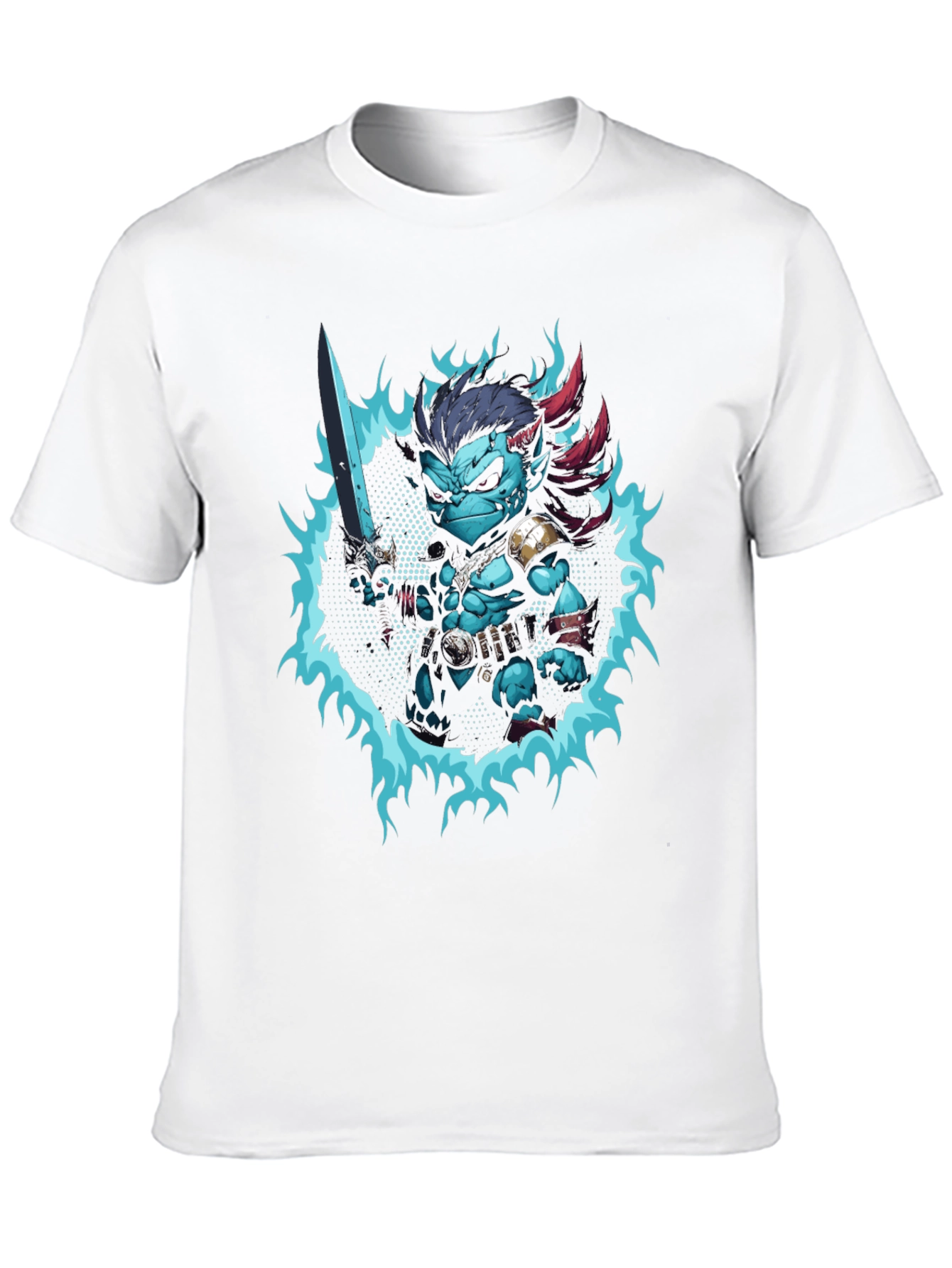 Fantasy Warrior Graphic Tee - Black