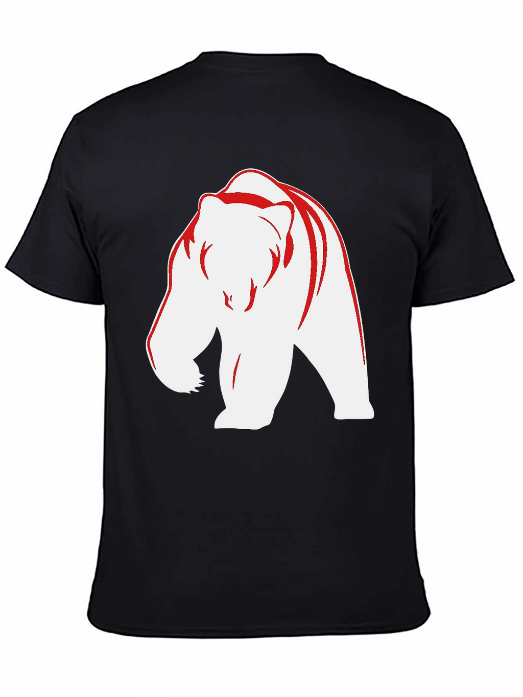 Bear Graphic Tee - Bold Black Casual Wear