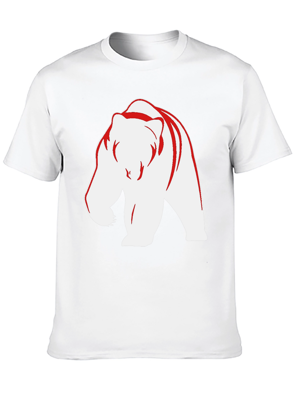 Bear Graphic Tee - Bold Black Casual Wear
