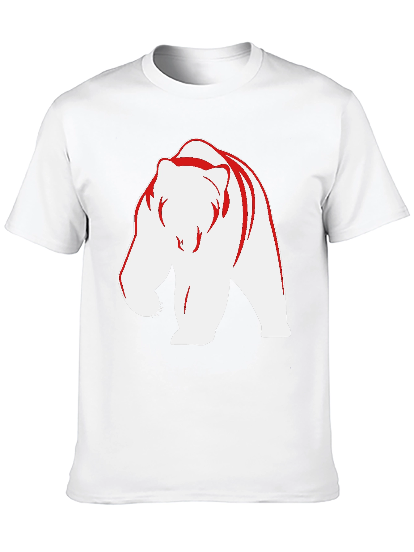 Bear Graphic Tee - Bold Black Casual Wear