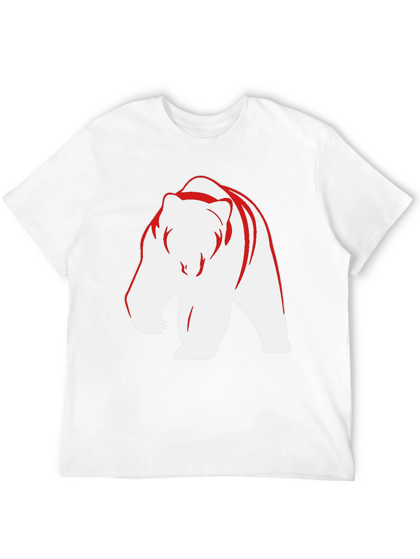 Bear Graphic Tee - Bold Black Casual Wear