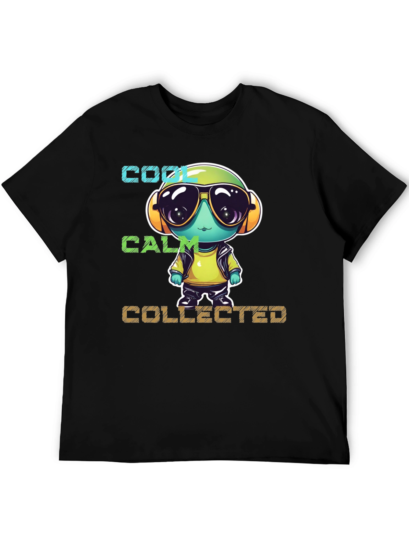 Cool Calm Collected Cartoon Character T-Shirt