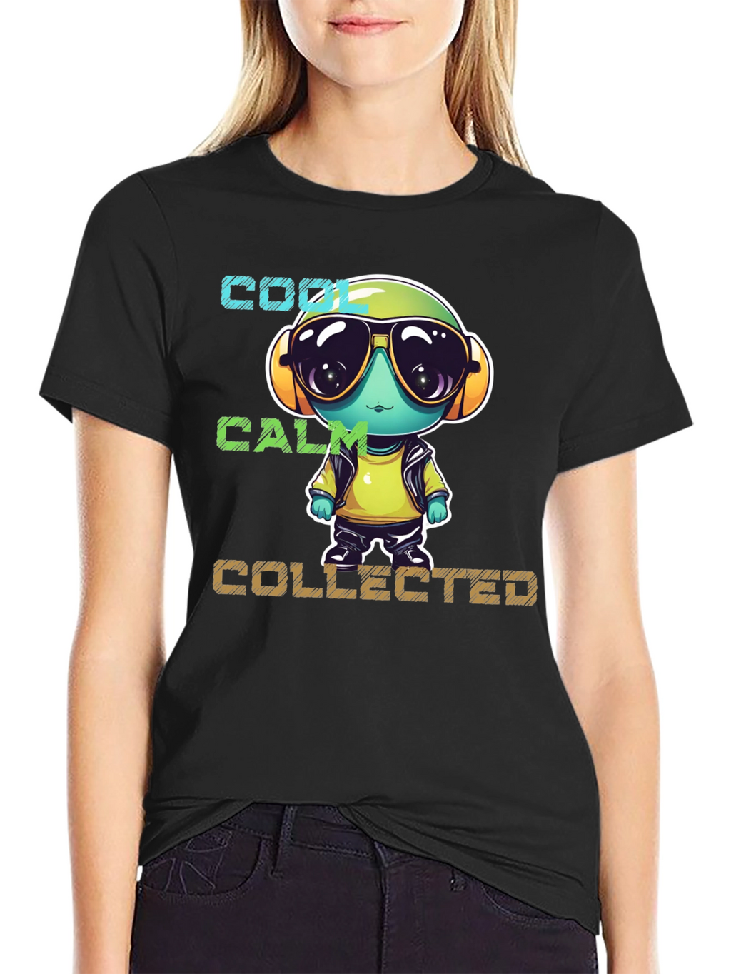 Cool Calm Collected Cartoon Character T-Shirt