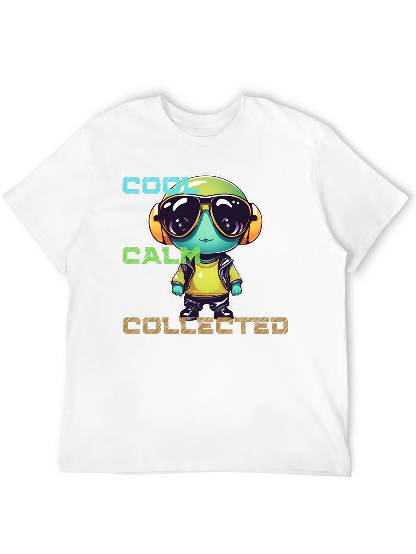 Cool Calm Collected Cartoon Character T-Shirt