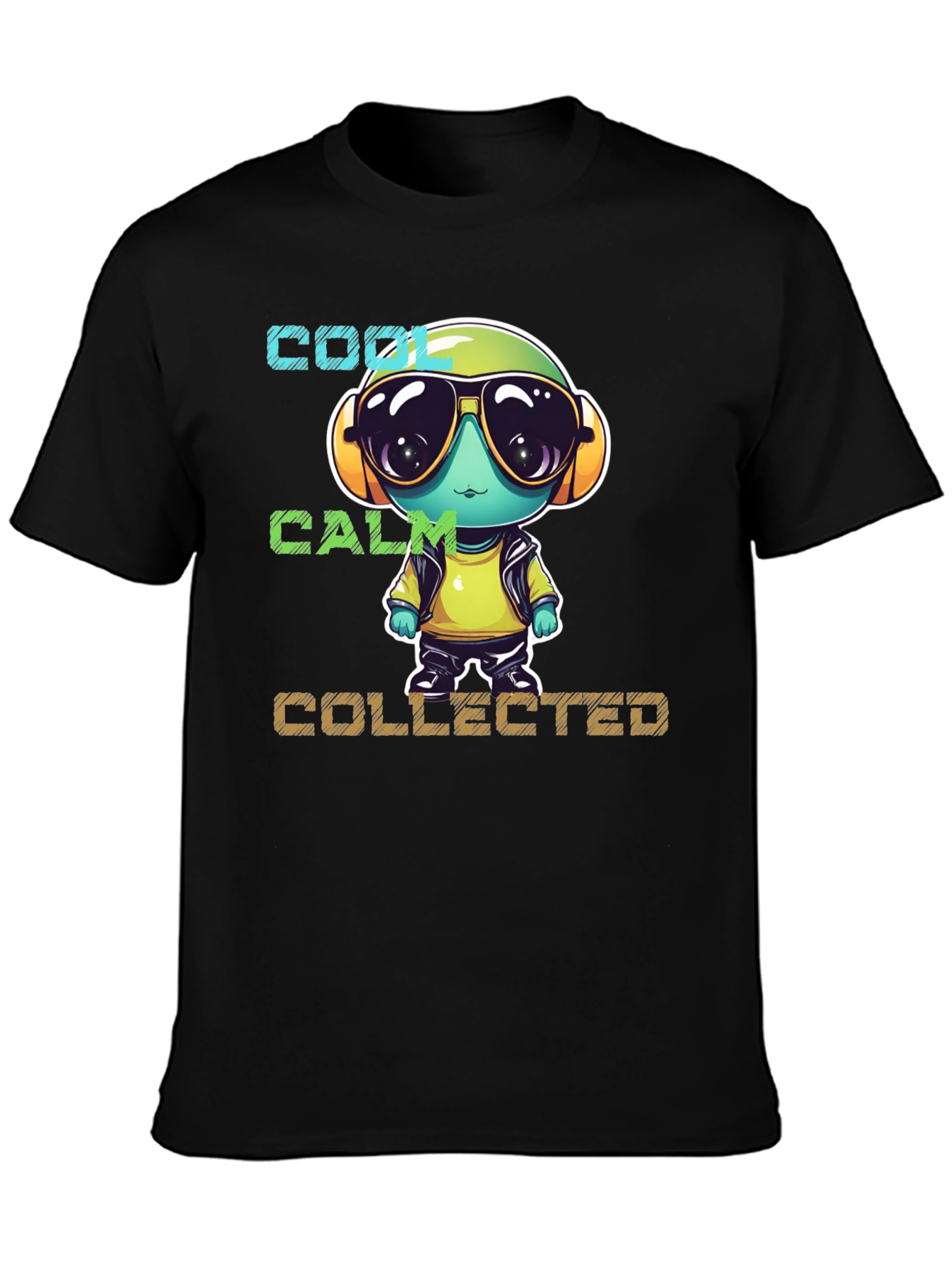 Cool Calm Collected Cartoon Character T-Shirt