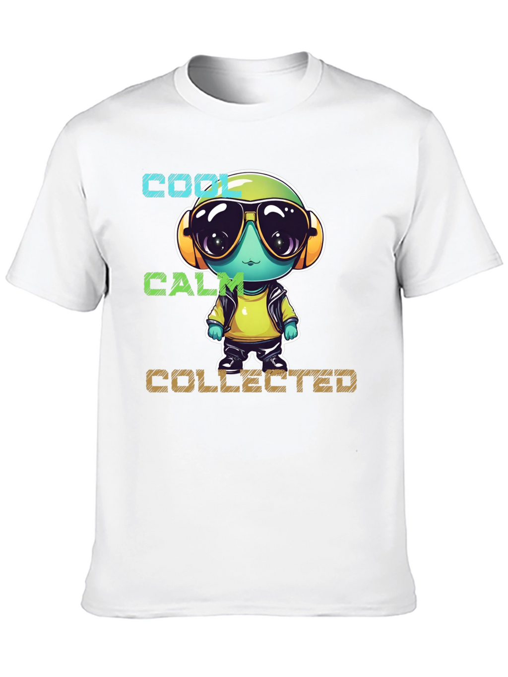Cool Calm Collected Cartoon Character T-Shirt
