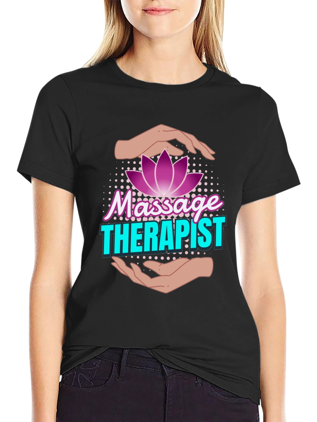 Massage Therapist Lotus Flower T-Shirt