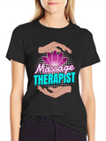 Massage Therapist Lotus Flower T-Shirt