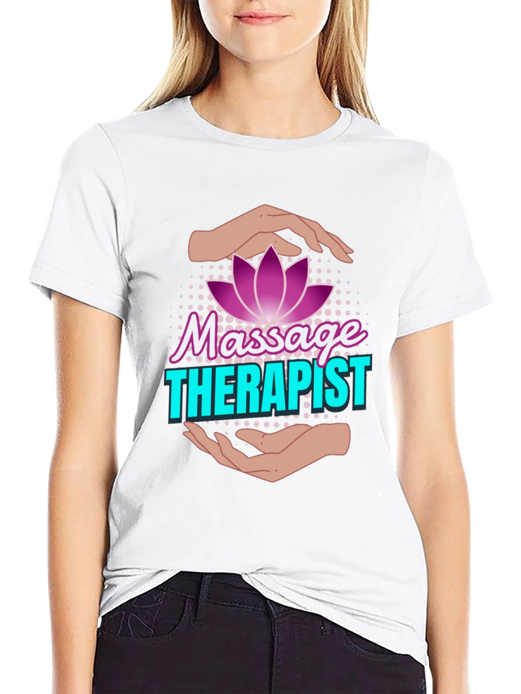Massage Therapist Lotus Flower T-Shirt