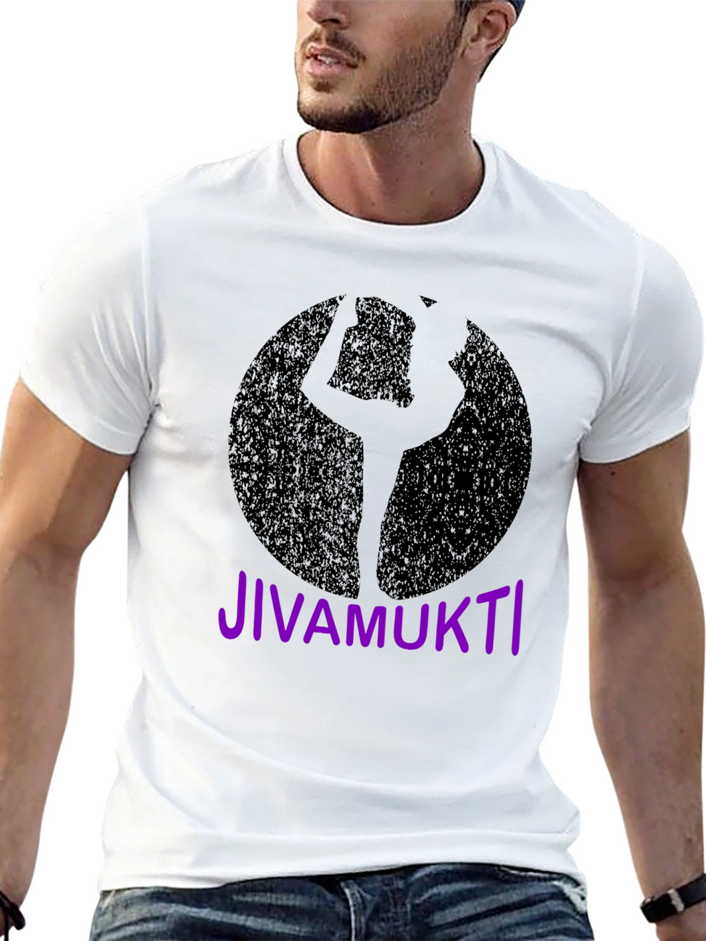Jivamukti Yoga Pose Black T-Shirt