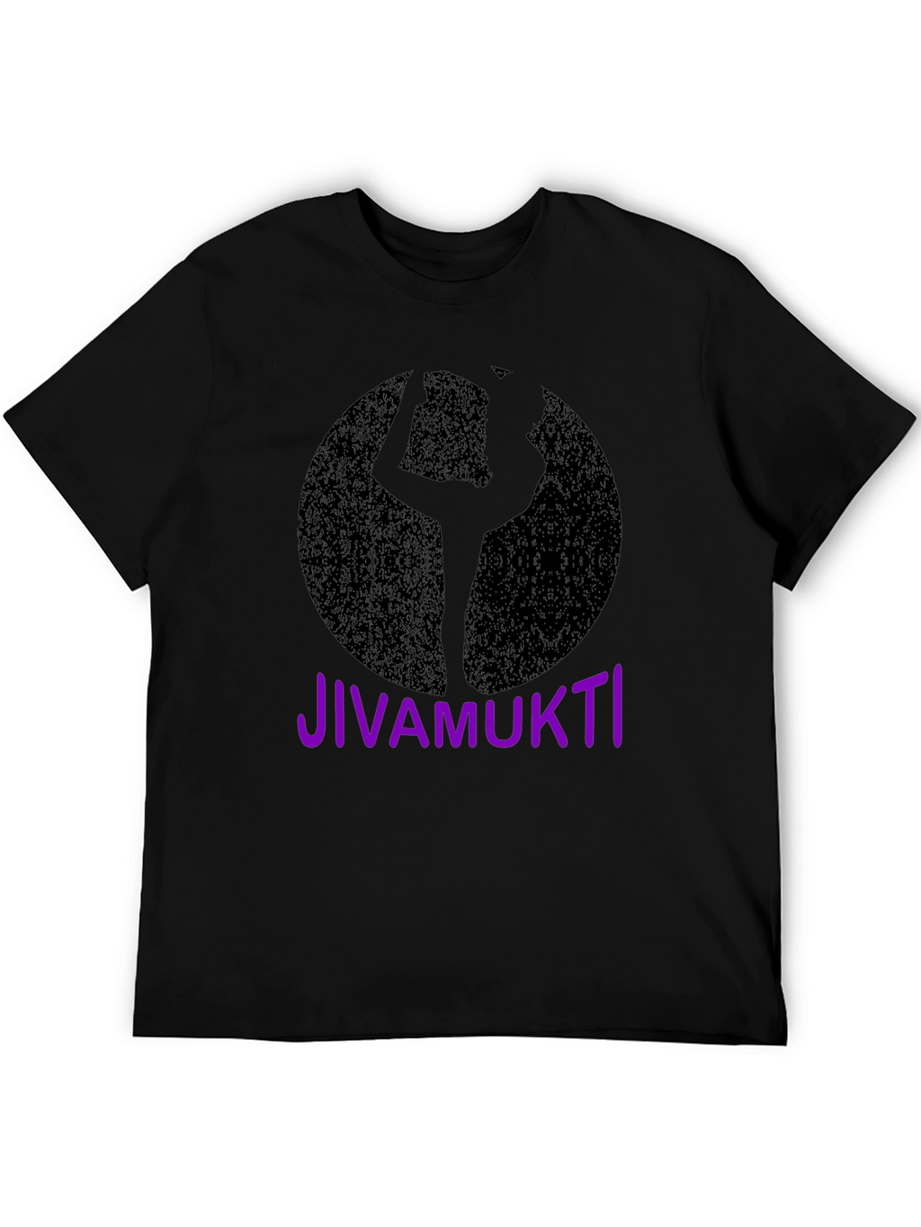 Jivamukti Yoga Pose Black T-Shirt