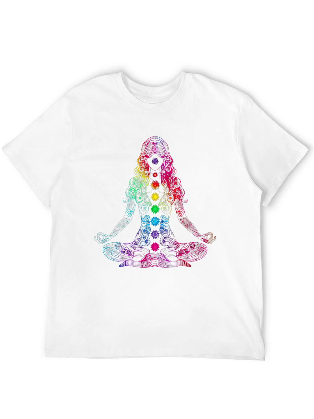 Chakra Yoga Meditation Graphic T-Shirt