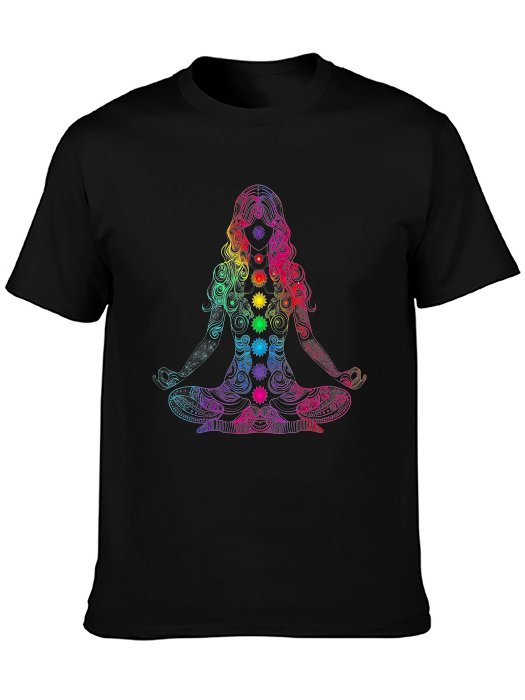 Chakra Yoga Meditation Graphic T-Shirt