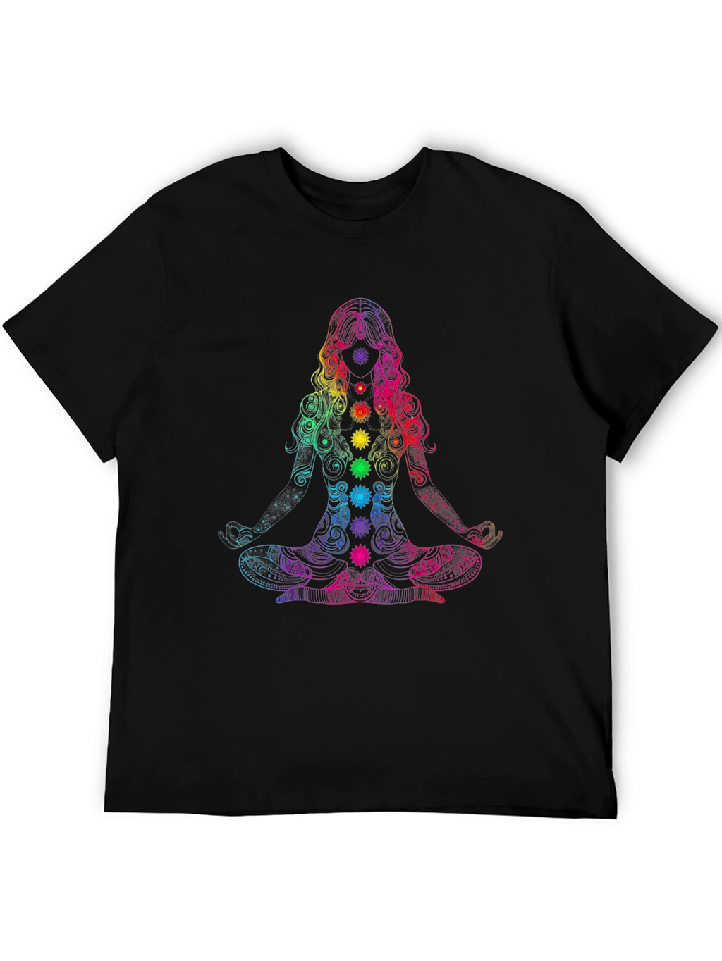 Chakra Yoga Meditation Graphic T-Shirt