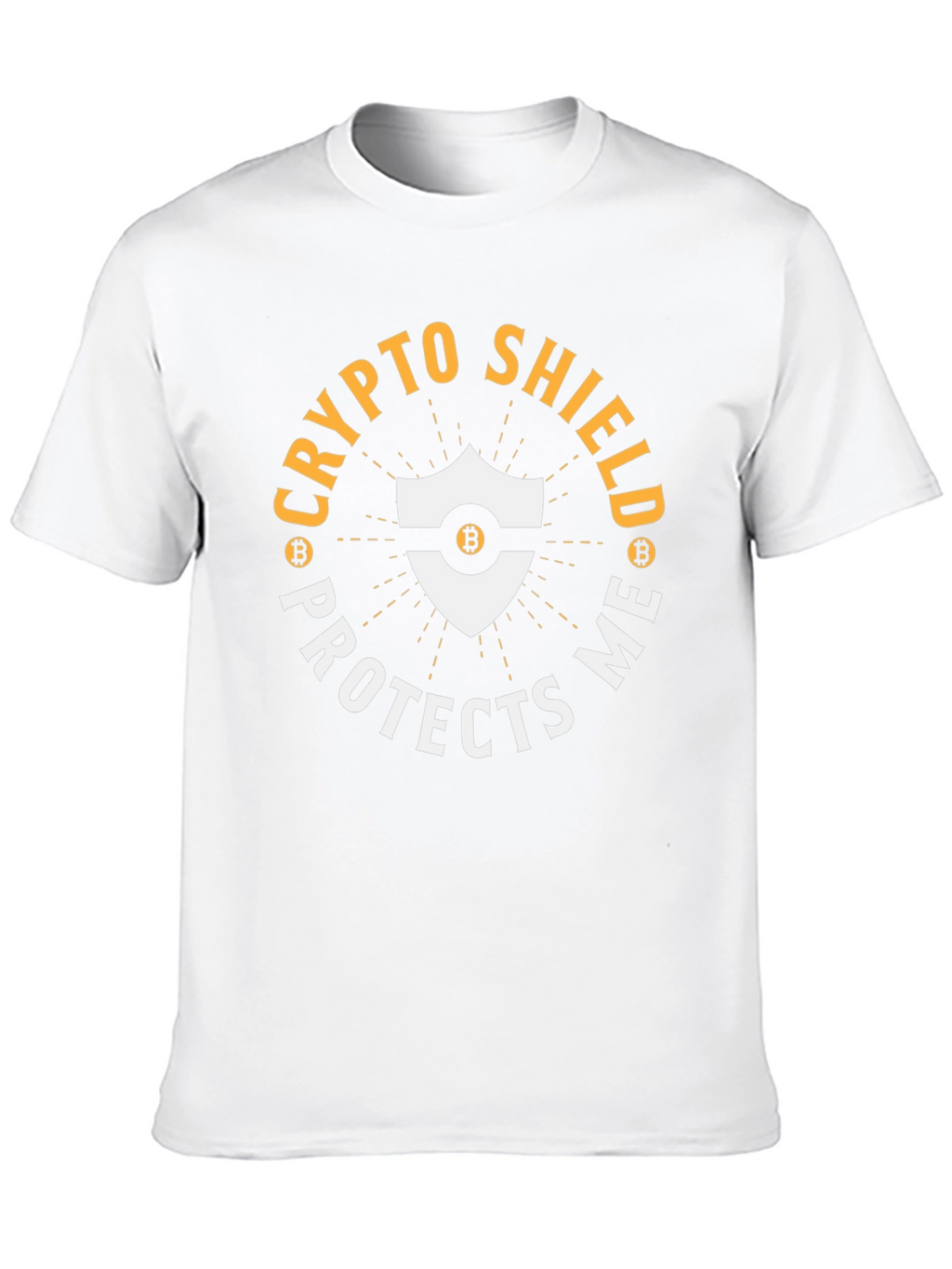 Crypto Shield Protects Me Bitcoin T-Shirt