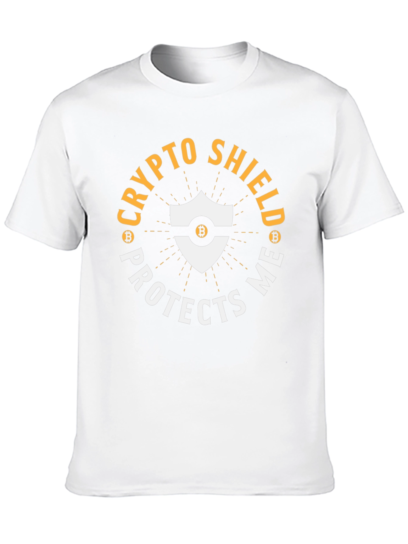 Crypto Shield Protects Me Bitcoin T-Shirt
