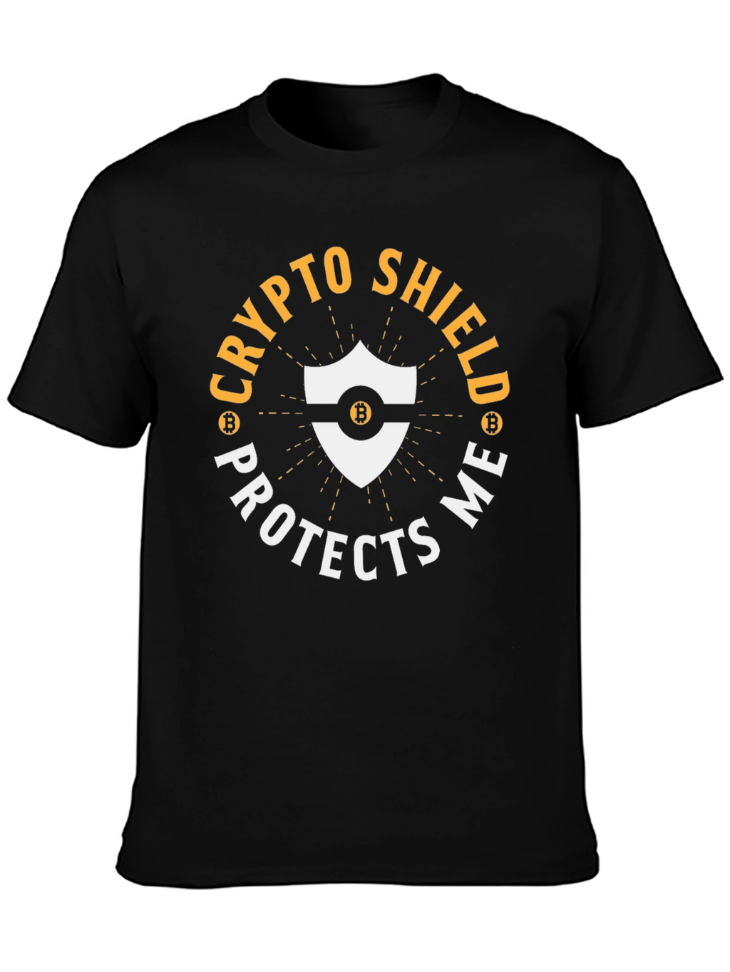 Crypto Shield Protects Me Bitcoin T-Shirt