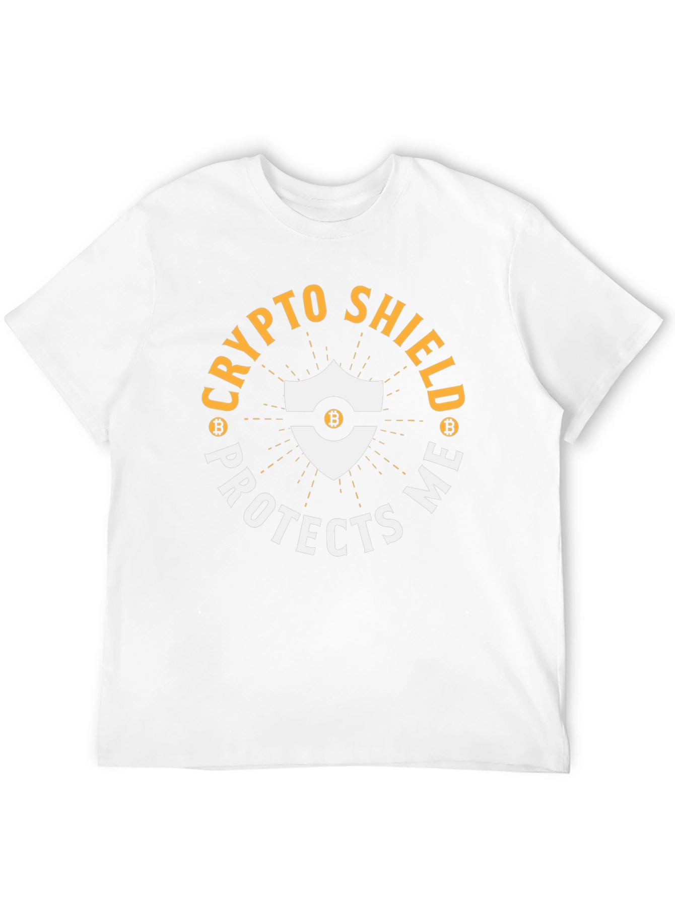Crypto Shield Protects Me Bitcoin T-Shirt