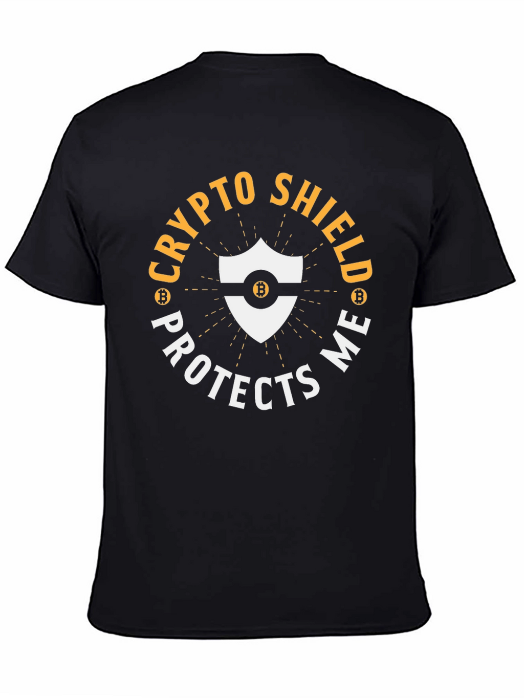 Crypto Shield Protects Me Bitcoin T-Shirt