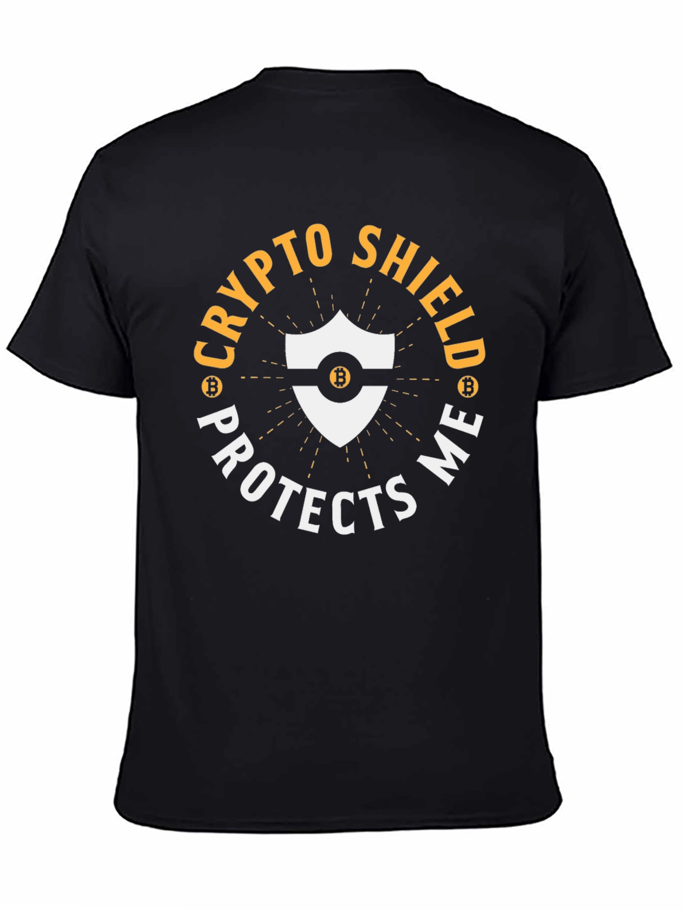 Crypto Shield Protects Me Bitcoin T-Shirt