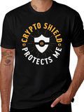 Crypto Shield Protects Me Bitcoin T-Shirt