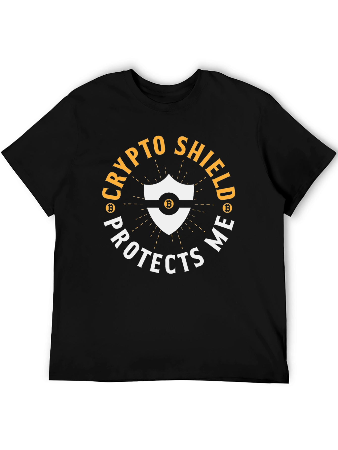 Crypto Shield Protects Me Bitcoin T-Shirt