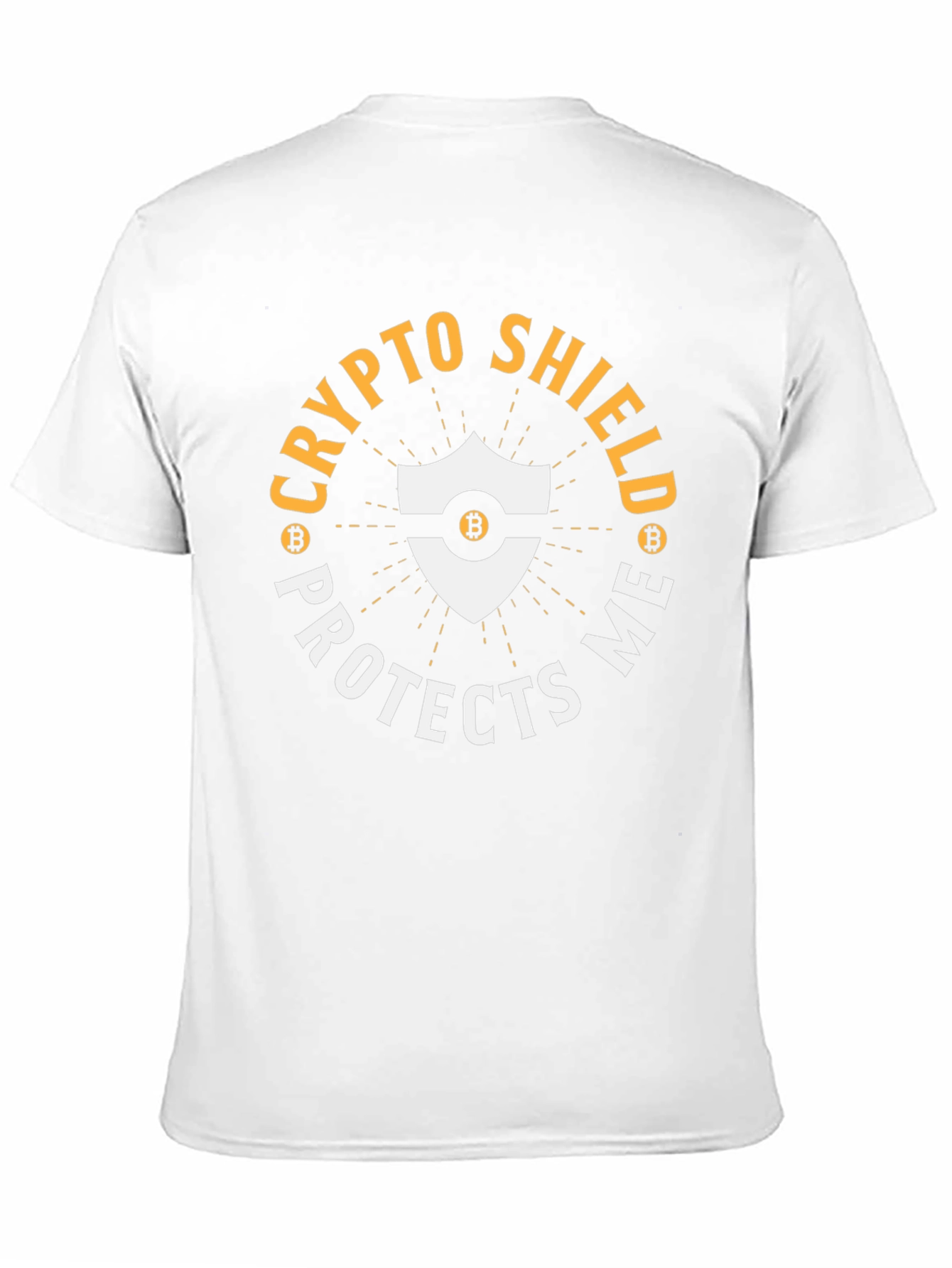 Crypto Shield Protects Me Bitcoin T-Shirt