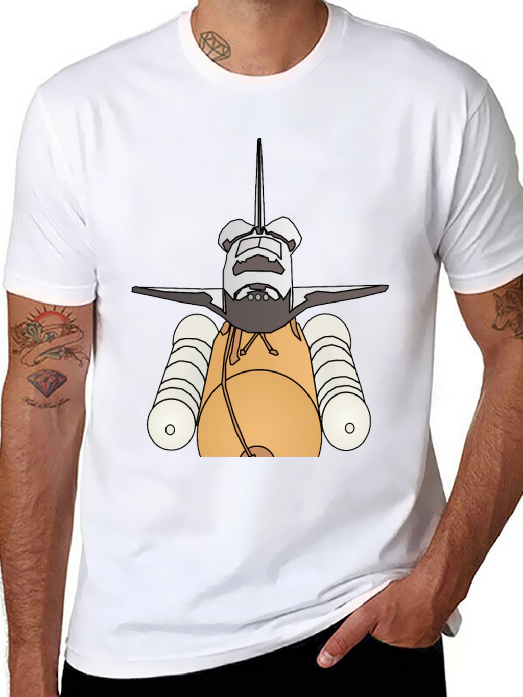 Space Shuttle T-Shirt - Rocket Launch Design