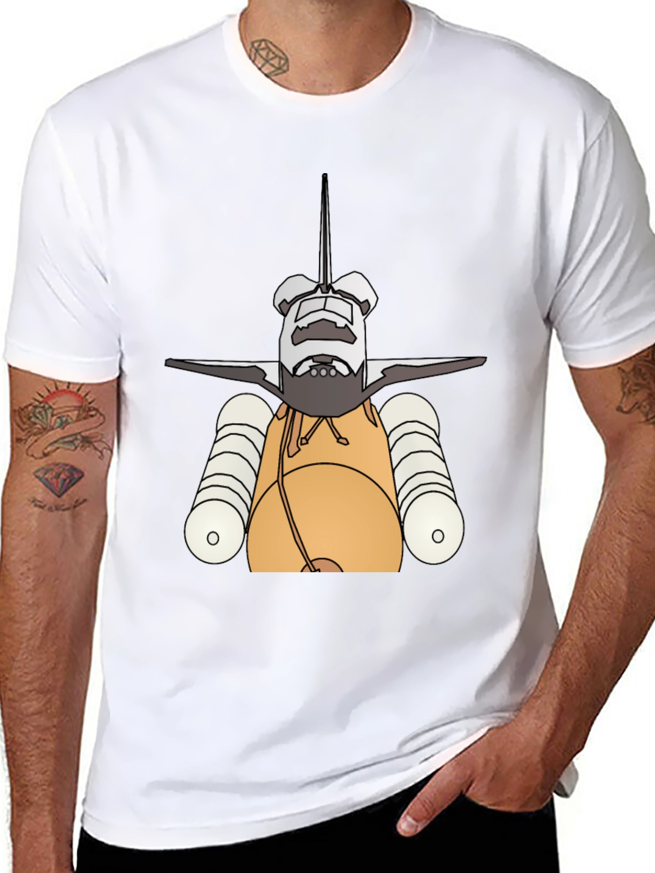 Space Shuttle T-Shirt - Rocket Launch Design