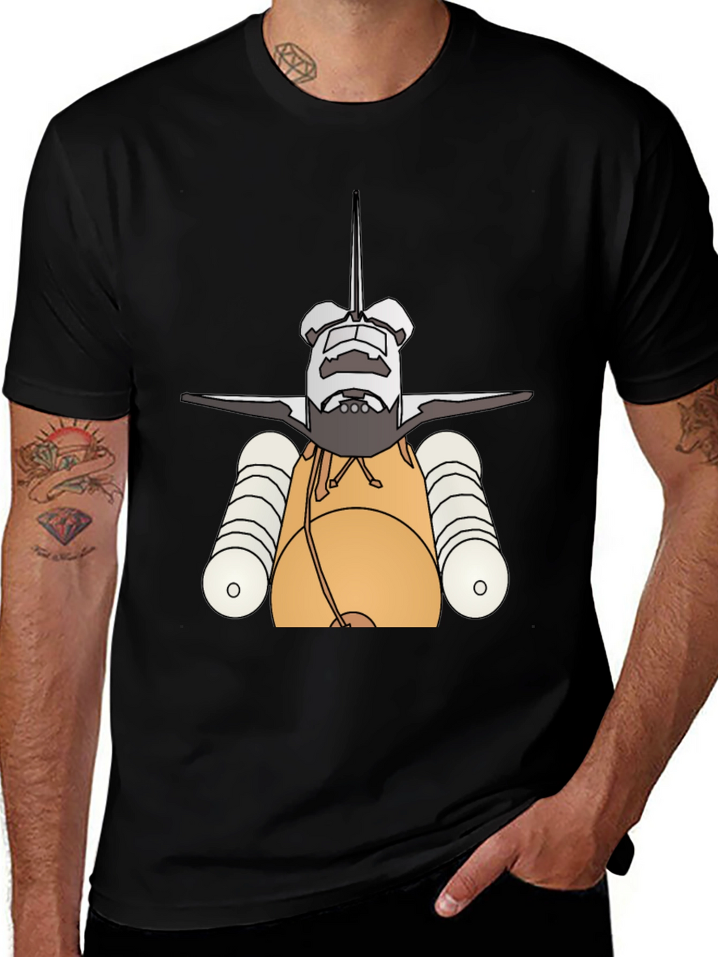 Space Shuttle T-Shirt - Rocket Launch Design